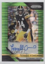 2018 Panini Prizm Rookie Neon Green Pulsar Terrell Edmunds #RA-TER Auto 0r4