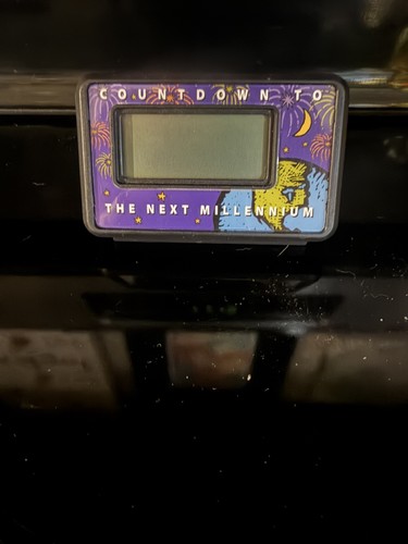 Vintage Retro Countdown To The Next Millennium Digital Calendar Y2K Clock