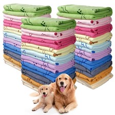 30 Pcs Dog Towels for Drying Dogs Bulk 20 x 40 Inch Quick Drying Pet Bath Tow...