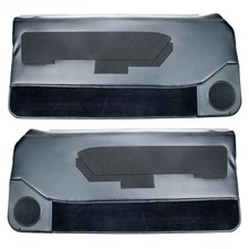 Door Panels Complete Carpetedcloth Insert Smoke Gray Convertible Mustang 88-89 Door Panels Complete Carpetedcloth Insert Smoke Gray Convertible Mustang 88-89