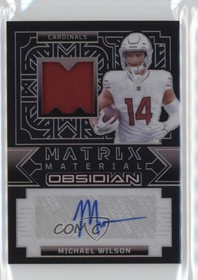 2024 Panini Obsidian Matrix Material 84/299 Michael Wilson #MMA-MWN Auto yn4