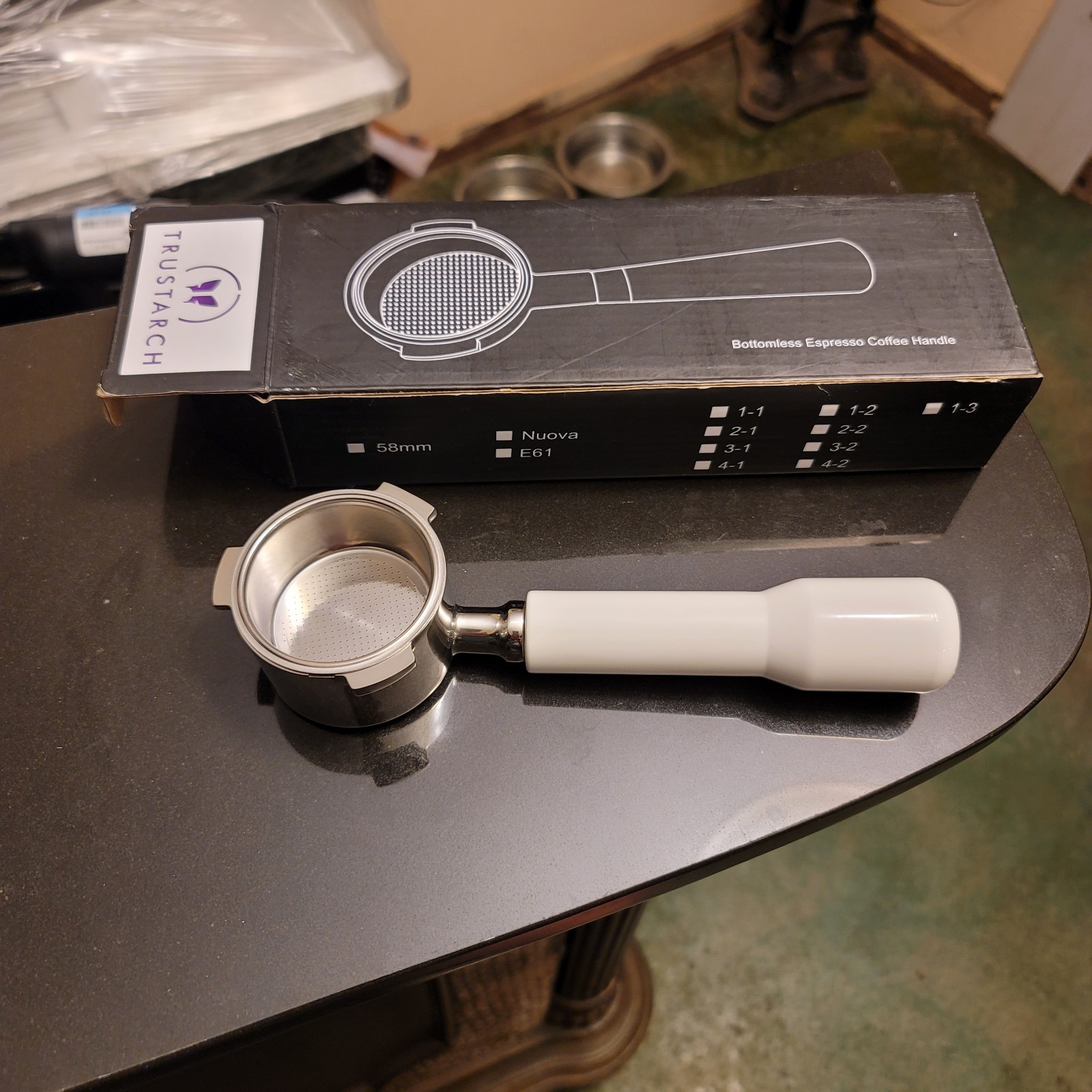 51 mm 3 Ear Bottomless Portafilter Espresso Coffee Handle Trustarch New