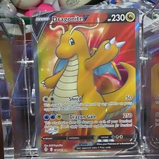 Pokémon Dragonite V Ultra Rare Full Art Holo SWSH07 Evolving Skies 191/203 on eBay