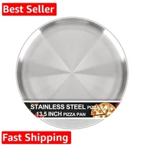 13½ Inch Pizza Pan for Oven, Non-Stick Large Round Stainless Steel Pizza Pans...