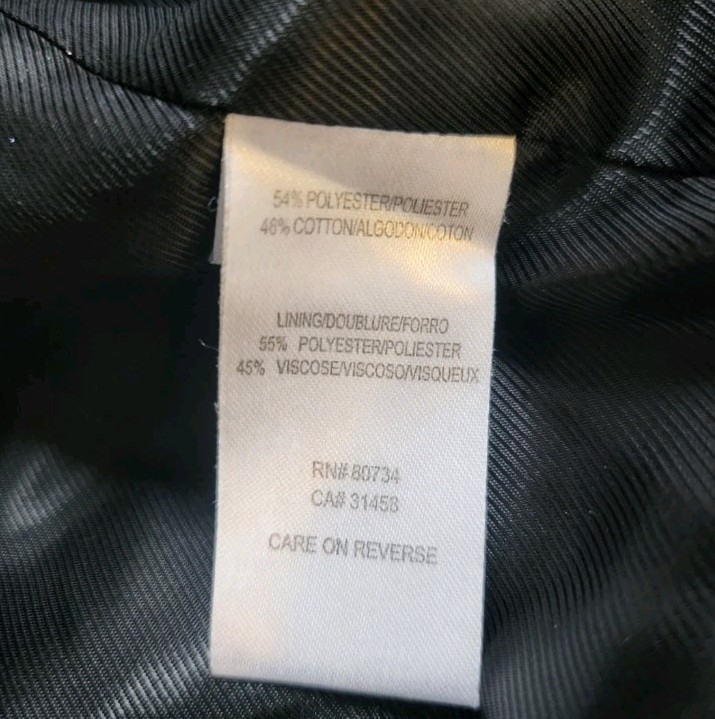 BCBGMAXAZRIA Black Jacket Light Coat Cropped Text… - image 9