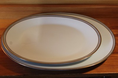 2x Rosenthal Servierplatten Form 2000 Gala grau 60er Mid Century