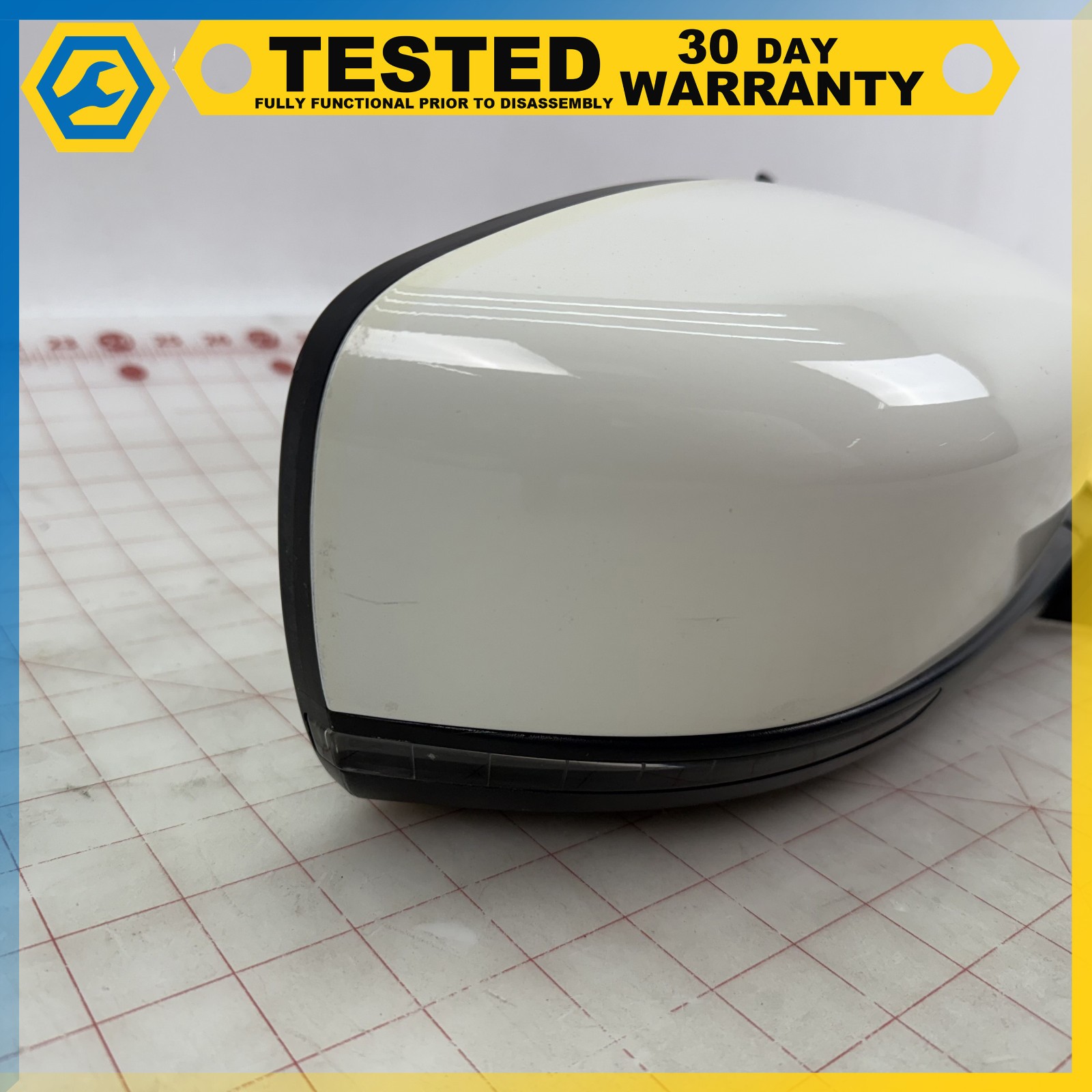 14-16 MASERATI GHIBLI FRONT RIGHT PASSENGER SIDE REAR VIEW DOOR MIRROR White OEM