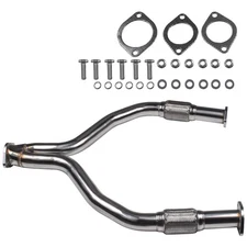 Y Pipe Exhaust for Nissan Infiniti G37 Q50 G35 370Z VQ37HR RWD/AWD
