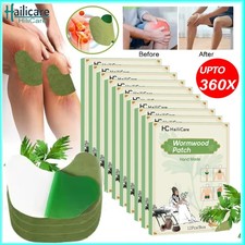 12-360x Herbal Knee Patch Wormwood Plaster for Knee Support  Muscle Pain Relief
