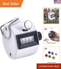 Versatile 4-Digit Tally Counter - Handy Dual Clicker for Golf and Event Use