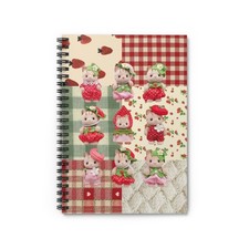 Calico Critters - Sylvanian Family Strawberry Patch Spiral Journal