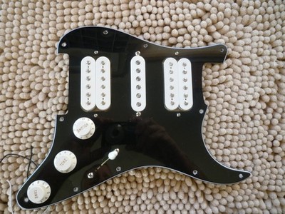 Genuine Fender Player Stratocaster HSH Loaded Black Pickguard Alnico II and V