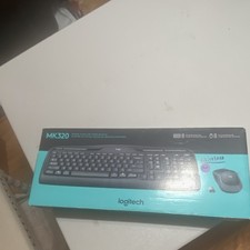 Logitech MK320 Wireless Keyboard  Mouse Combo, Media Shortcuts, QWERTY, Black