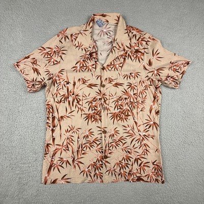 VTG OP Ocean Pacific Shirt Mens Large Hawaiian Camp Cuban Johnny Aloha Surf USA