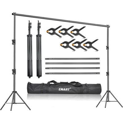 Fotohintergrundständer Hintergrundsystem 2,8x3m Studio Greenscreen Leinwand