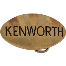 New Brass Kenworth Truck Trucker Semi Driver Otr 1970s NOS Vintage Belt Buckle