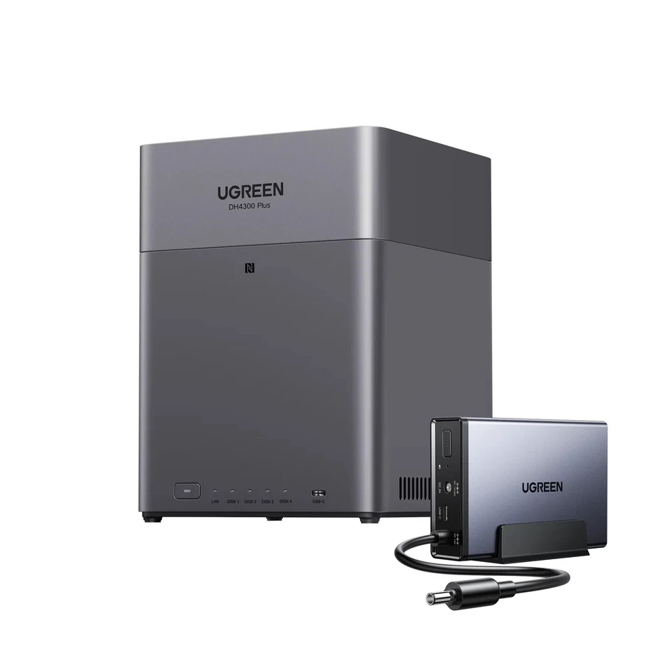 UGREEN UGREEN NASync DH4300 Plus 4-Bay NAS - 8-Core CPU, 8GB RAM, 2.5GbE, 120TB, - Image 2 of 4