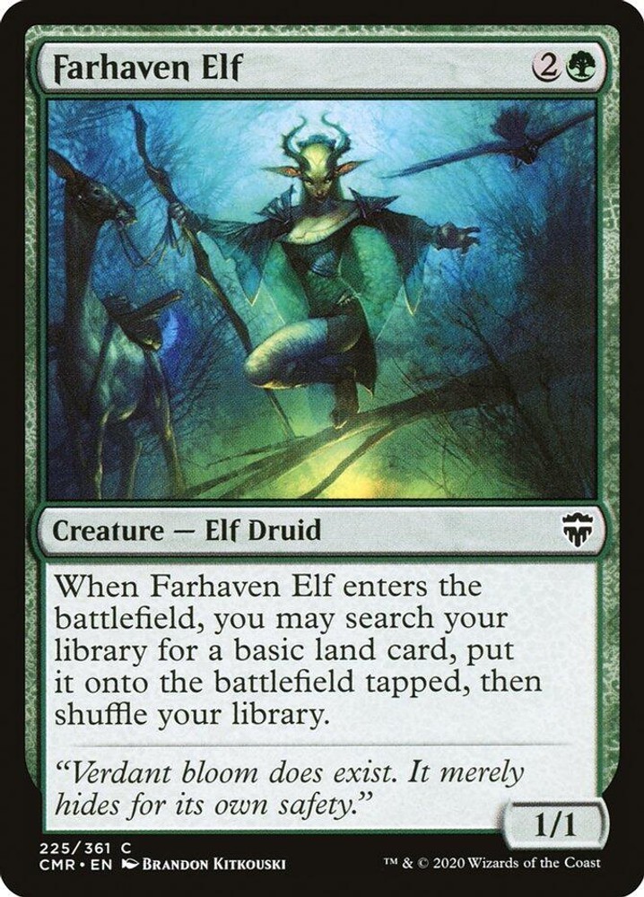 NM - Farhaven Elf CMR - 225 Commander Legends