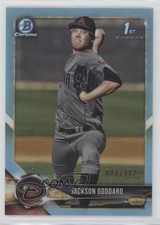 2018 Bowman Draft Chrome Sky Blue Refractor 8/402 Jackson Goddard #BDC-147 3pb
