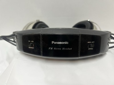 Working Retro Vintage Panasonic Rf-60 FM Stereo Headphones RF60
