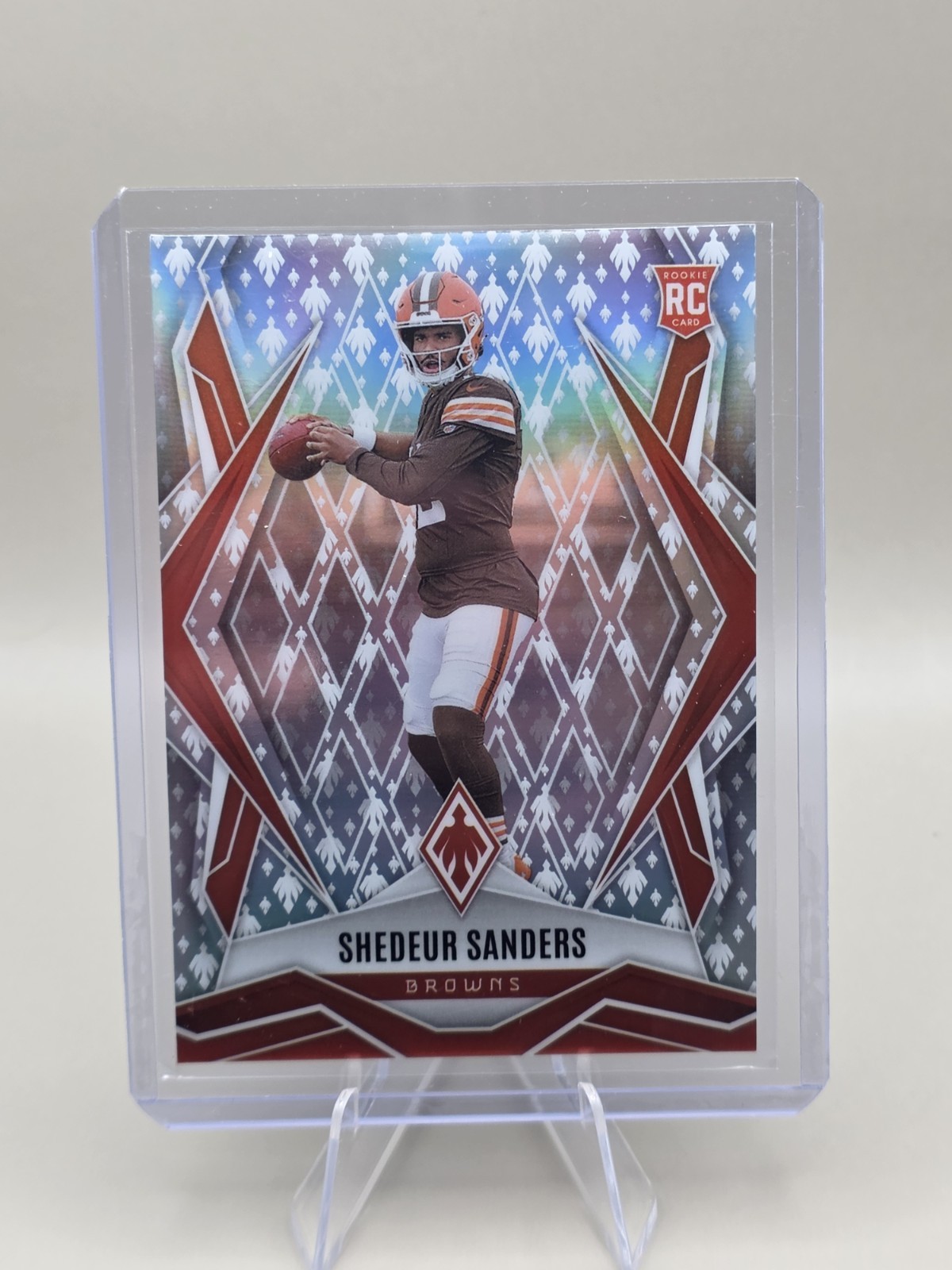 2025 Phoenix Football Shedeur Sanders #154 Rookie Silver Phoenix 26/149 - Browns