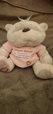 Fizzy Moon Funny “Someone Special" Cream Bear Plush Toy 7.5” Paper Island. VGC