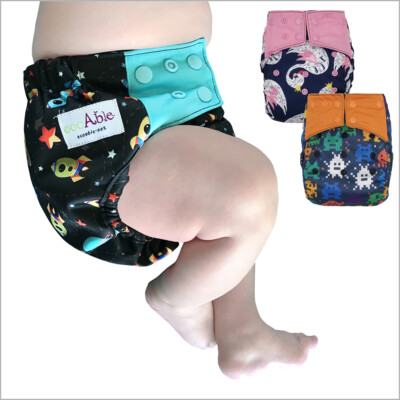 ECOABLE Baby Heavy Duty Waterproof Cloth Diaper Cover, One Size (No Leg  Gussets)