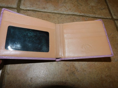 VINTAGE POLO & RACQUET CLUB SANTA BARBARA LEATHER BI FOLD WALLET - Picture 4 of 5
