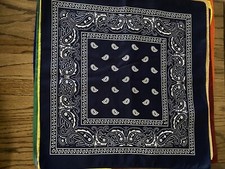 Pack of 10 Different Colored Neck Hair Scarf Square Accessory