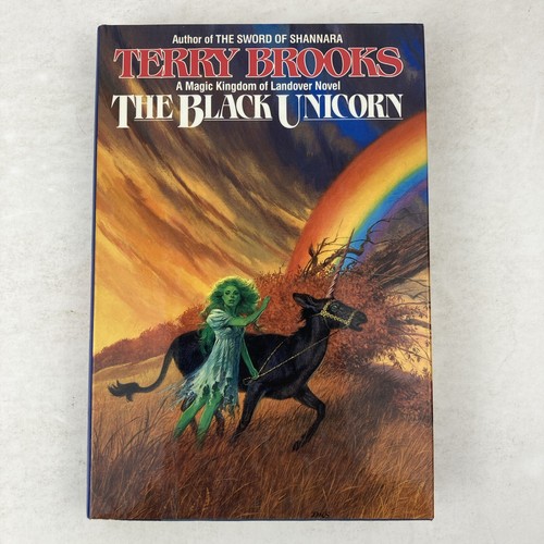 The Black Unicorn (Magic Kingdom of Lanover) Terry Brooks (1987, HCDJ) 1st Print - Imagen 1 de 13