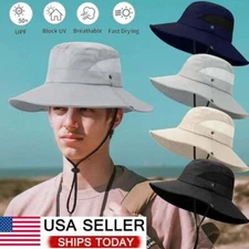 Boonie Bucket Hats Outdoor Fishing Hunting Wide Brim Mesh Camo Safari Sun Cap