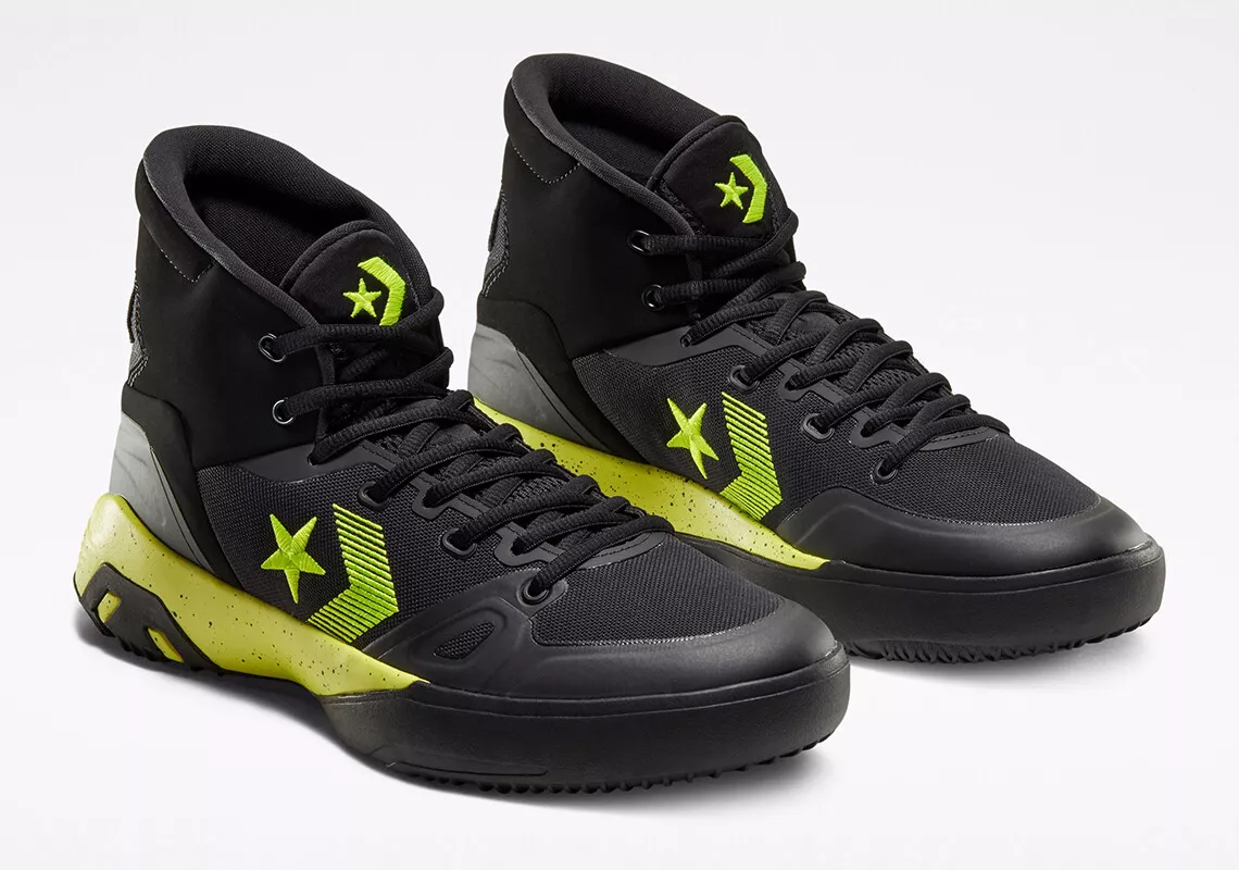 Converse black basketball best sale shoes