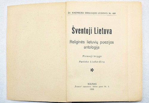 AVANT-GARDE Cover Šventoji Lietuva Liudas GIRA Poetry Antology LITHUANIA 1931 - Picture 2 of 7