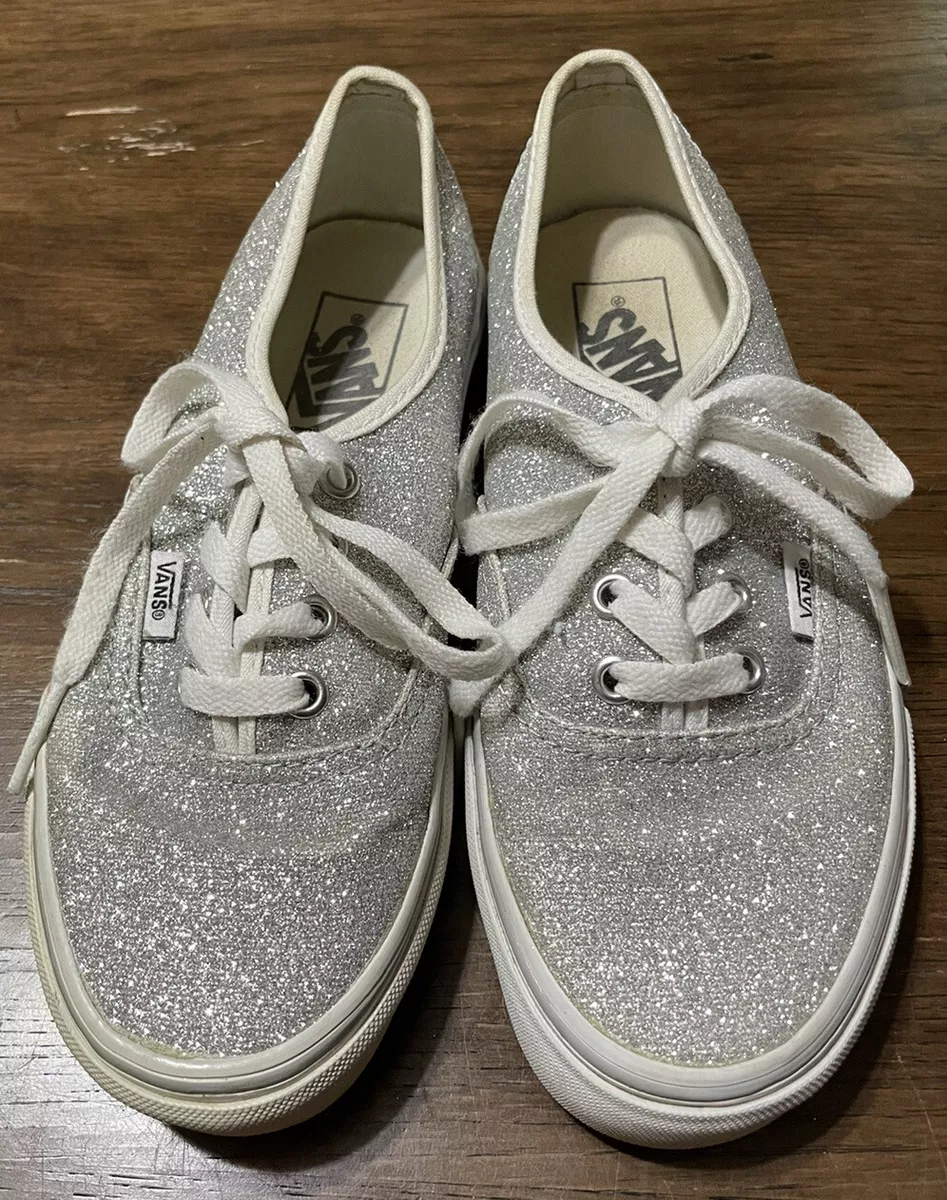 Silver vans womens sale