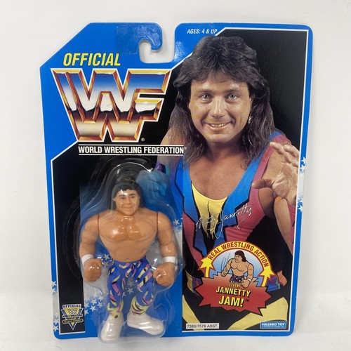 Hasbro WWF WWE Marty Jannetty 1994 figure Blue car...