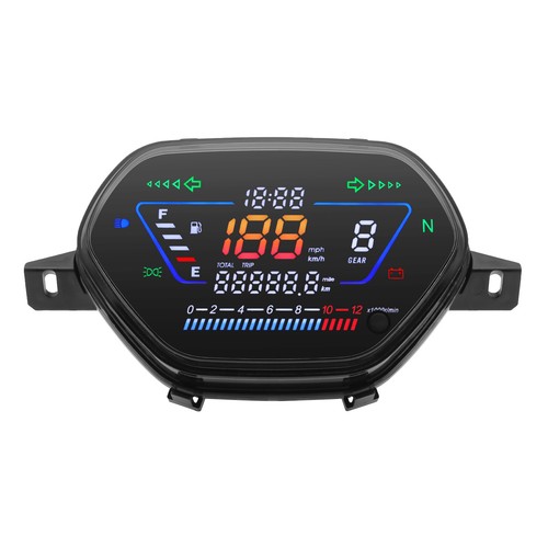 New Digital Motorcycle Speedometer 12000RPM Tachometer Gauge For Honda WAVE100 - Picture 9 of 16