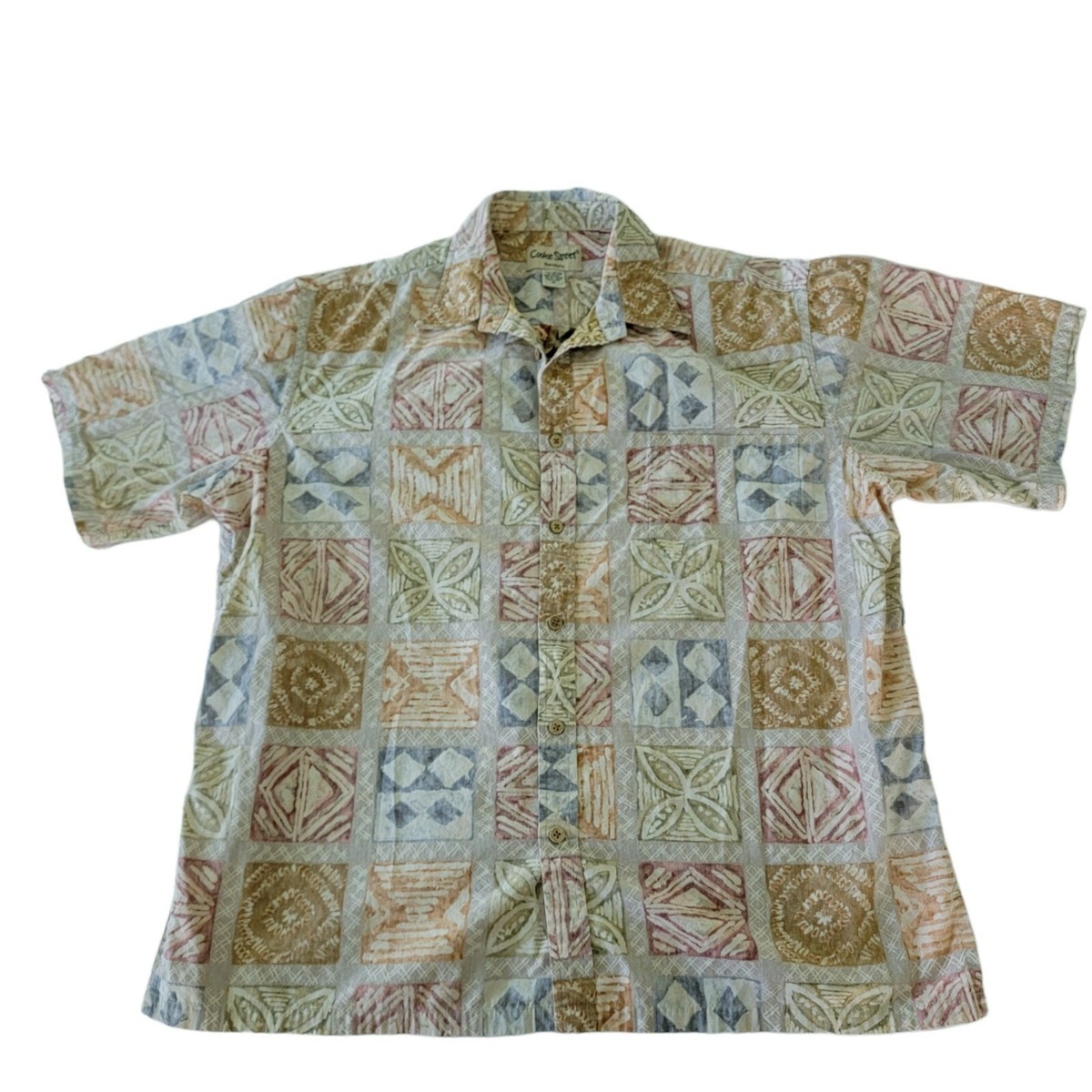 アロハシャツ　COOKE STREET HONOLULU MADE IN USA Cooke Street Men's Hawaiian Aloha Shirt Reverse Print