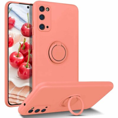 FÜR APPLE IPHONE 12 - GRIP Handy Hülle mit Ring Cover Case Tasche ROSA 