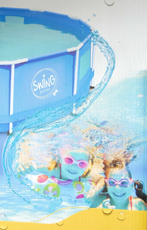 Frame Pool Swimmingpool 457 x 122 cm Rattan Filteranlage Schwimmbecken Quick Up - Bild 4 von 4