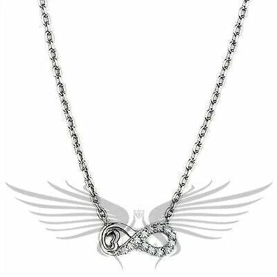 CHANEL Ciondolo Accento Zircone Cubico AAA Tema Infinity con Catena 16" Tk2885