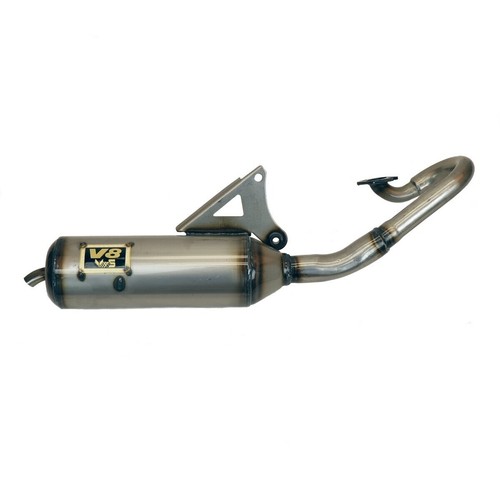 YMS V8 Yamaha Jog Performance Exhaust Pipe 40QMB 50cc 2-stroke Scooter raw steel