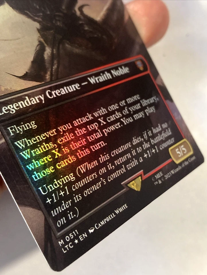 Witch-king, Sky Scourge *BORDERLESS FOIL* The Lord of the Rings 511 NM - Image 2 of 4