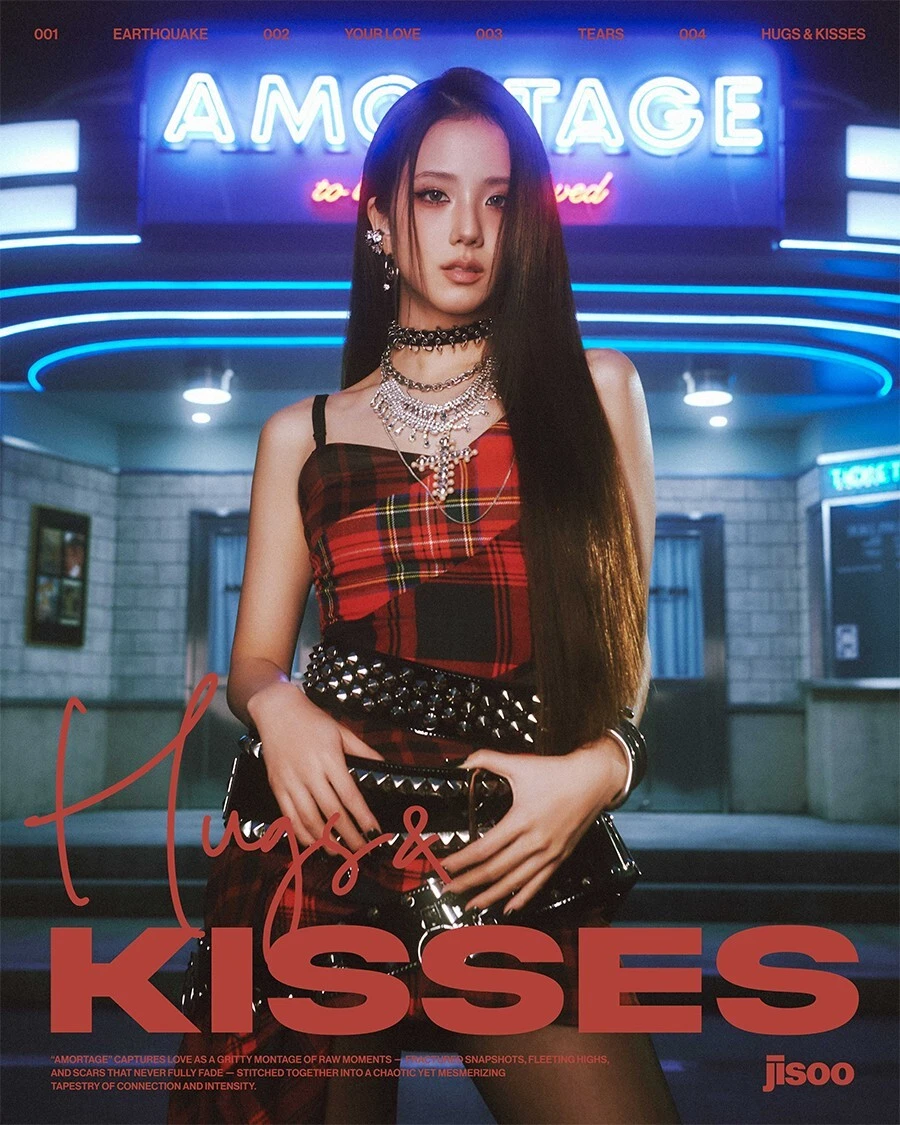 BLACKPINK JISOO AMORTAGE Mini Album VINYL Ver/LP+Sticker+