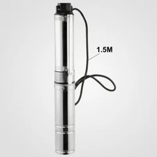 1/2HP Deep Well Water Pump Submersible Stainless Steel 164FT 25.5GPM 115V