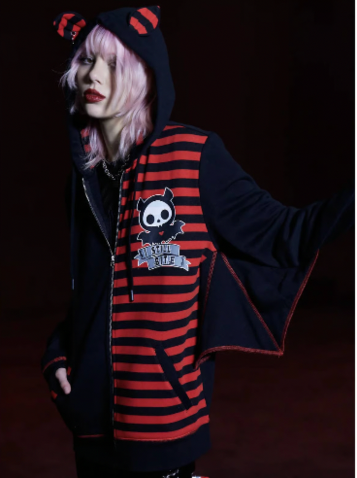 Skelanimals Diego Striped Winged Hoodie Wings | eBay