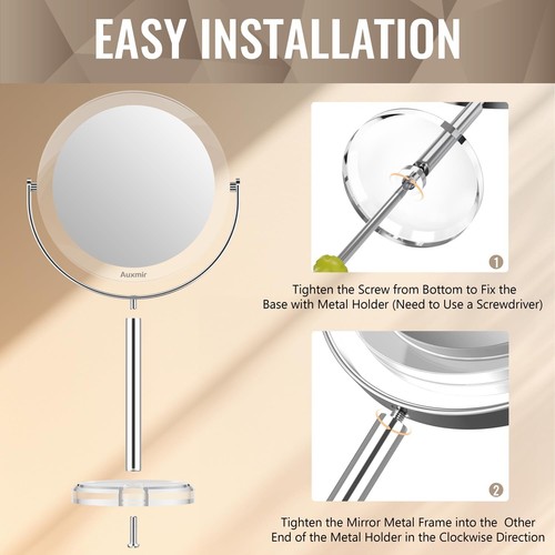 20X Magnifying Makeup Mirror Double Sided 1X/20X Magnifying Mirror Tabletop M... - 第 8/8 張圖片