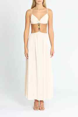 BEC AND BRIDGE Soleil Cream Maxi Dress Summer Size 10 AU preloved