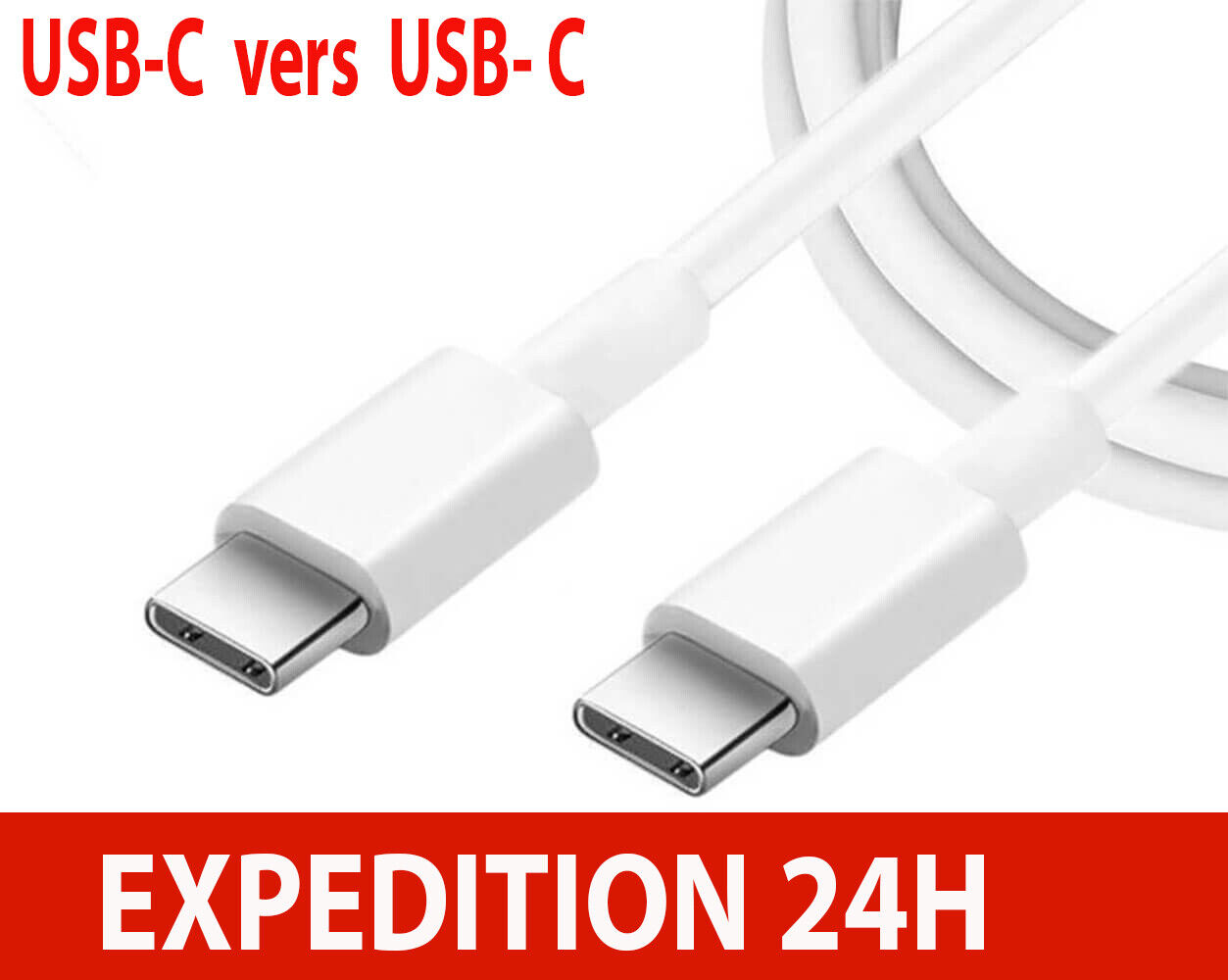 Câble Chargeur Rapide USB Type C Vers Type C pour macbook samsung redmi huawei