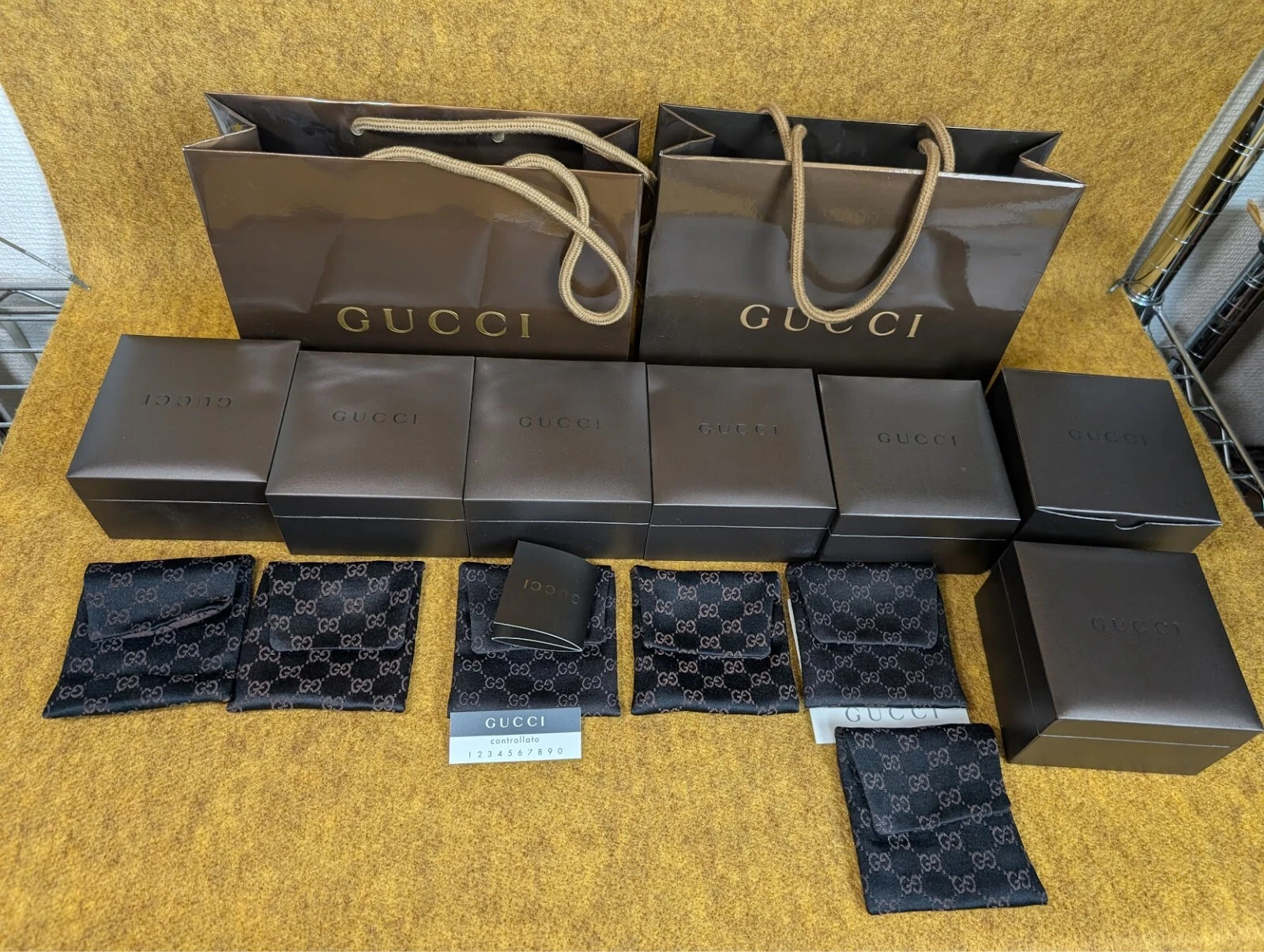 LOTTO Gucci gioielli regalo BAG scatola anello astuccio collana sacchetto conservazione SET 35023025 YZ