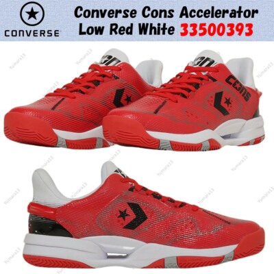 シューズ(男性用) CONS ACCELERATOR LOW29cm Converse Cons Accelerator Low Red White 33500393 Men's Size